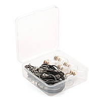 Набір для творчості Finding Пляшечки скляні 6шт шнури 6шт піни-штіфти з різьбою 6шт кільця 6мм Прозорі пляшечки