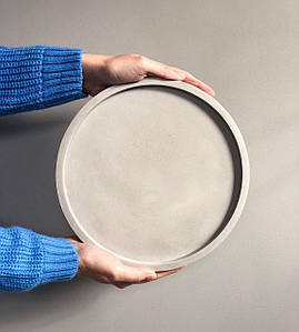 Таця з бетону/Підставка з бетону/Виробу для дому з бетону/Дзайнерський тацю з бетону