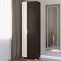 Шафа розпашна Бриз ШП-2 венге темний + дуб молочний Еверест (60х38х210 см)
