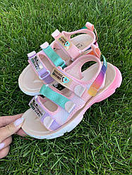 STTOPA Розміри 34-21,3 см. Босоніжки дитячі для дівчинки кольорові