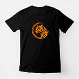 Футболка унісекс Stedman з принтом ЛЕОПАРД XS чорна, фото 2