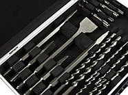 Набір свердел та зубила SDS PLUS 17 од. алюмінієва валіза Geko G40036, фото 2