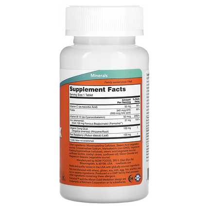 NOW Foods Iron Complex 100 Tabs, фото 2