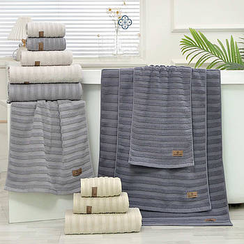 Рушник махровий для рук Colorful Home Смуга, 30х70см. упаковка 12шт.