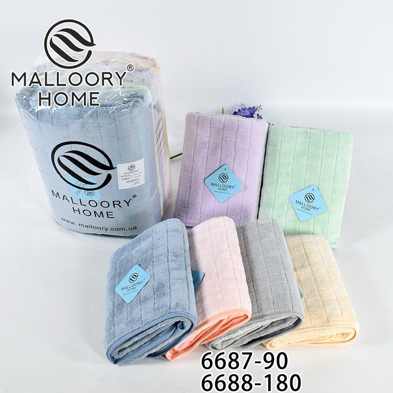 Рушник баний 6 штук мікрофібра Malloory Home розмір 70*140 мікс кольорів