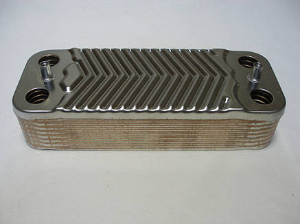 Вторинний пластинчастий теплообмінник ГВП (16 пл) Immergas Mini Eolo/Nike 28/30 3E, Eolo Major 28 4E 3.021693, фото 2