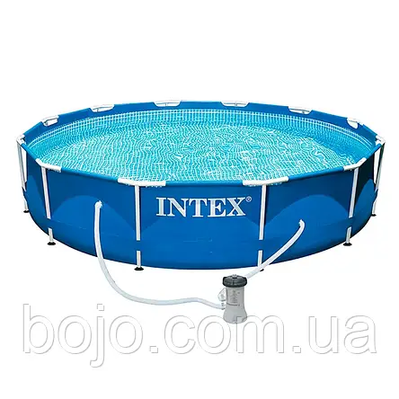 Каркасний круглий басейн з фільтром INTEX 28212 6503Л / 366*76 СМ, фото 3