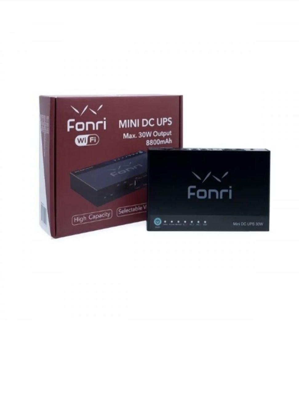 Fonrı Джерело безперебійного живлення Павербанк 5V/ 9V/ 12V UPS (ИБП, УПС, UPS) для роутера WIFI 8800mAh (30w)