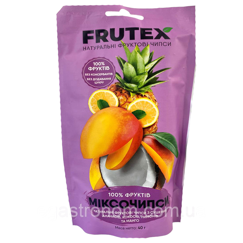 Чипси фруктовий мікс Фрутекс Frutex 40g 20шт/ящ (Код: 00-00016378)