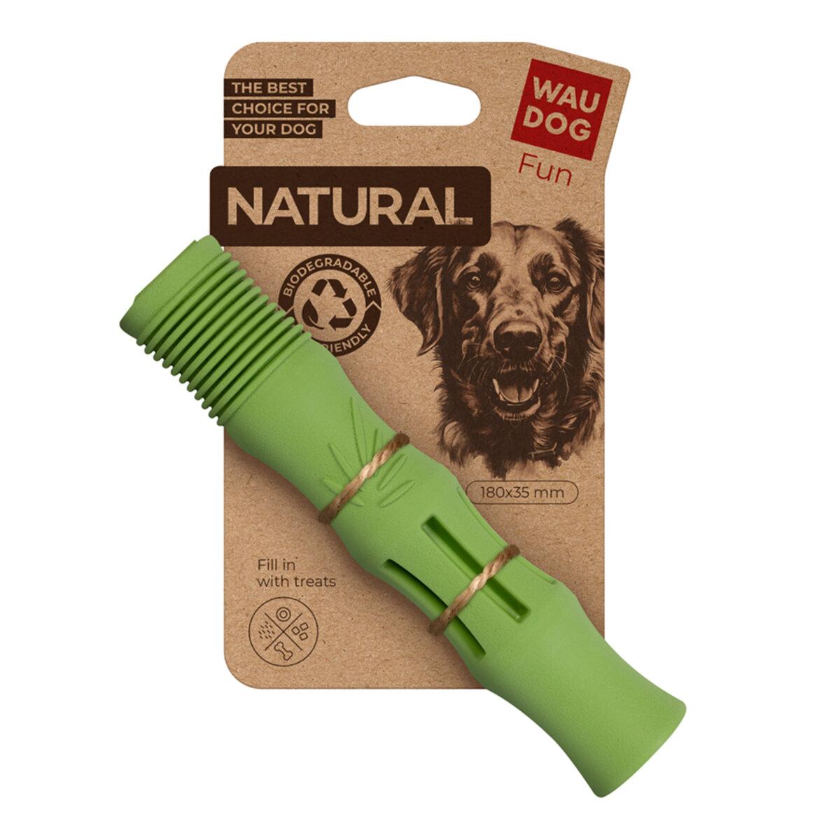 Іграшка для собак WAUDOG Fun Natural палиця, біорозкладна гума, 18 см.