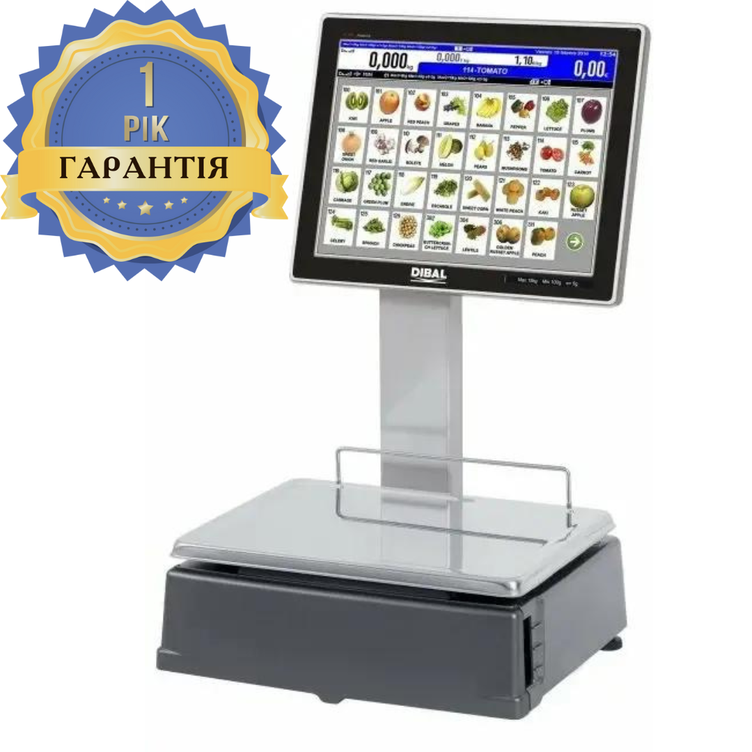 Ваги електронні Dibal D955D 6/15KG дисплей 15"