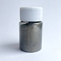 Пігмент для смоли Finidng Перламутровий блискучий порошок Сірий Пляшечка 25 мл