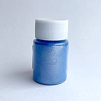 Пігмент для смоли Finidng Перламутровий блискучий порошок Волошковий Пляшечка 25 мл