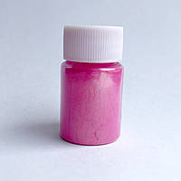 Пігмент для смоли Finidng Перламутровий блискучий порошок Яскраво-рожевий Пляшечка 25 мл