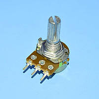 Резистор переменный WH148-1A-2B 3pin B20КОм L-20мм прямой