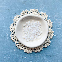 Набір ґудзиків 4 мм для лялькового одягу пластикові Білі 20 шт