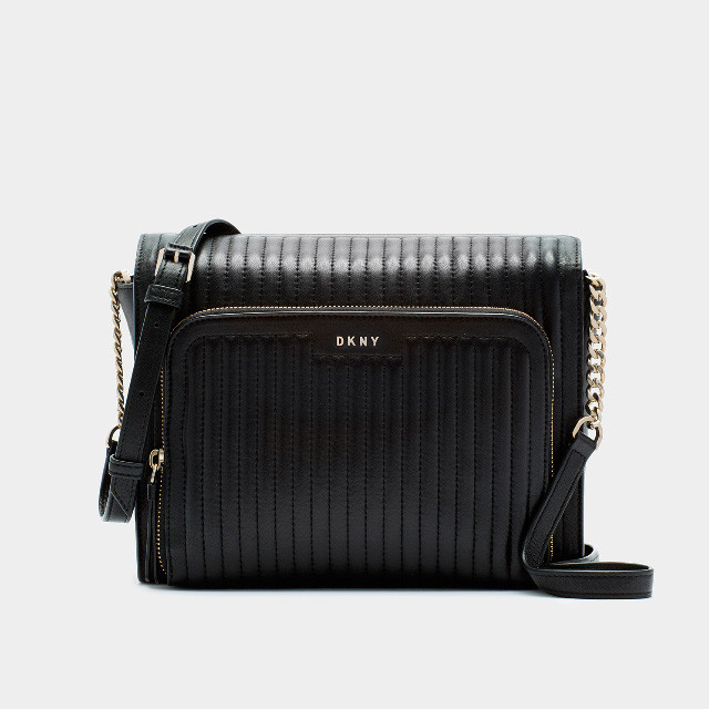 Жіноча шкіряна сумочка через плече DKNY