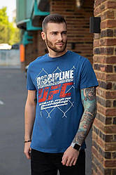 Чоловіча спортивна літня футболка з накатом спреду