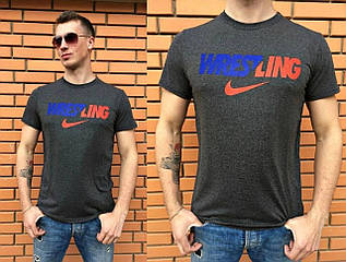 Чоловіча спортивна літня футболка з накатом спреду