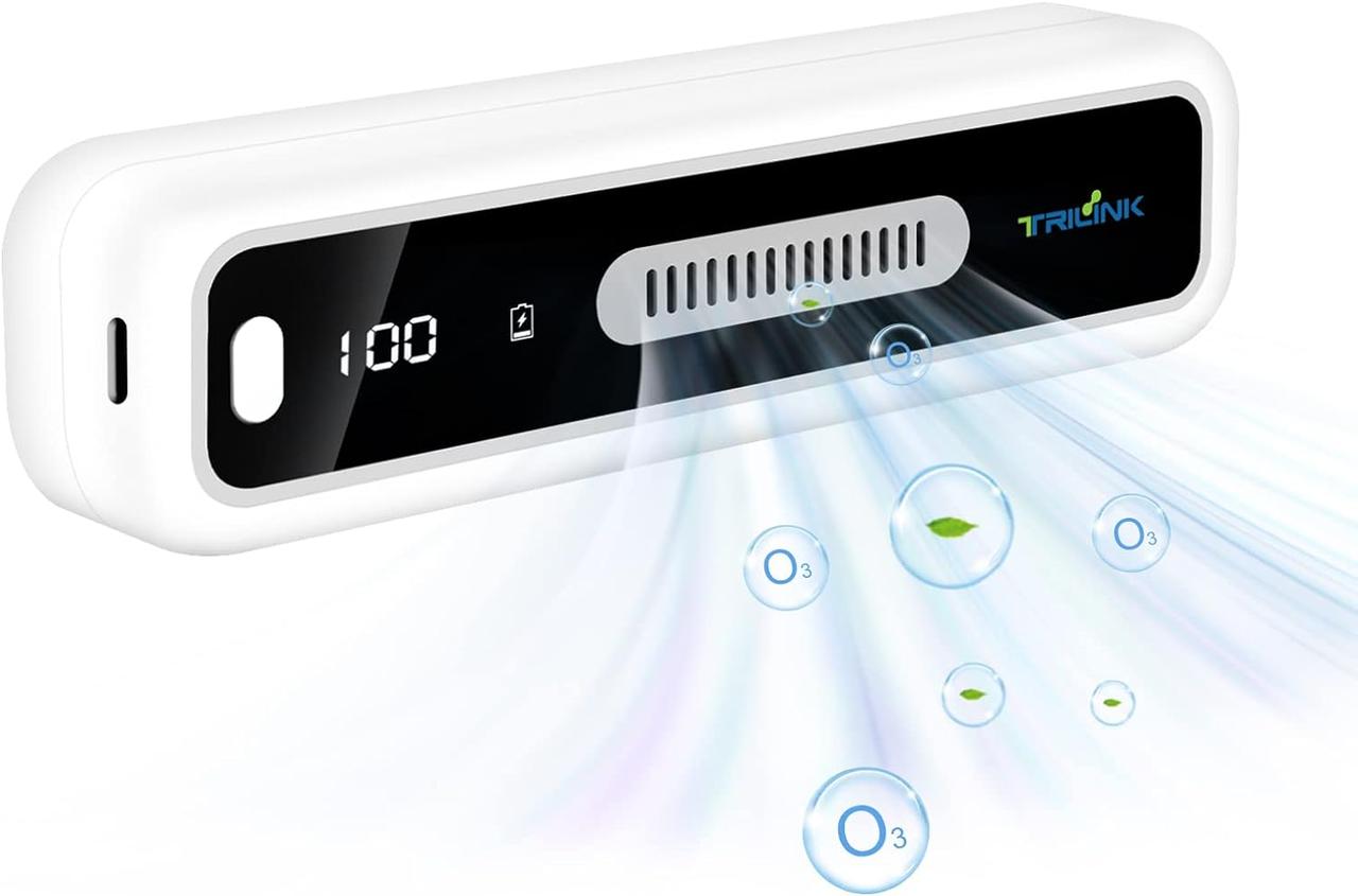 Міні-USB-дезодоратор для холодильника зі світлодіодним дисплеєм, дезодоратор для холодильника, що перезаряджається, багаторазовий, фото 1