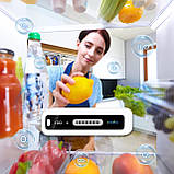 Міні-USB-дезодоратор для холодильника зі світлодіодним дисплеєм, дезодоратор для холодильника, що перезаряджається, багаторазовий, фото 7