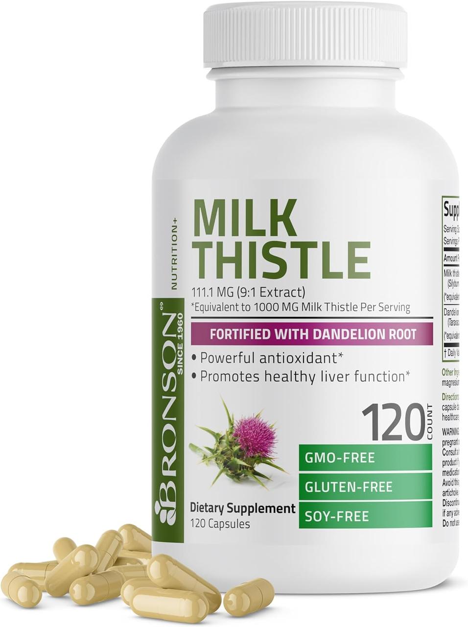 Bronson Milk Thistle 120 Capsules
