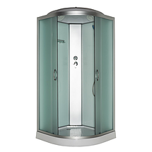 Душовий бокс Vivia 61 RC BF W 90х90х210 см на низькому піддоні матове скло, фото 4