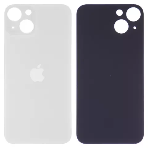 Задня панель корпусу для iPhone 13, біла, потрібно зняти скло камери, small hole, фото 1