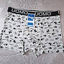 Чоловічі труси боксери набір 4шт розмір 2XL   чоловіча білизна, фото 8