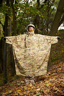 Пончо дощовик ультра-легкий, мембрана 10000 / 10000, мультикам