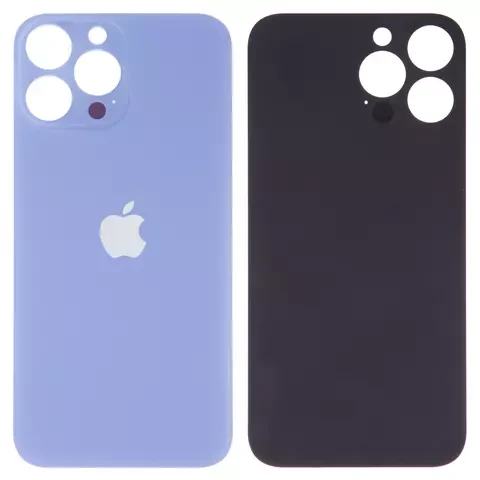 Задня панель корпуса для iPhone 13 Pro Max, Блакитна, потрібно зняти скло камери, small hole, фото 1