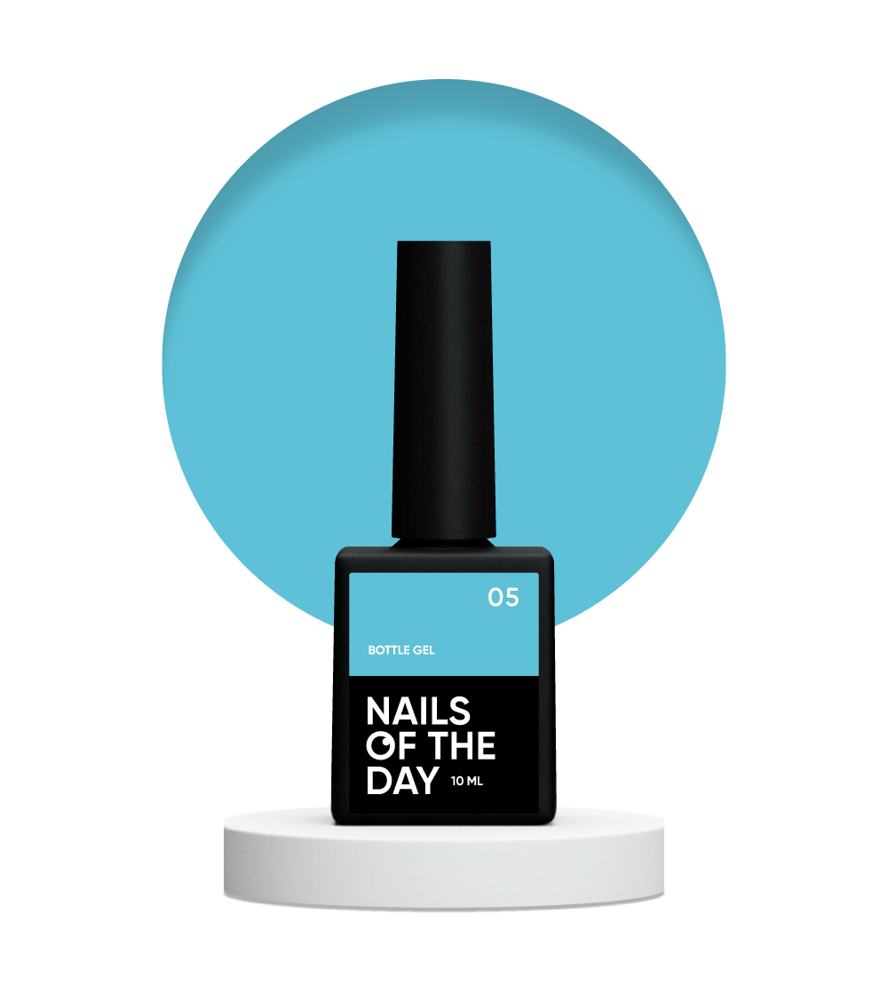 NAILSOFTHEDAY Bottle gel 05 – надміцний гель (небесний голубий), 10 мл