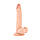 Тілесний реалістичний фалоімітатор великий, Ділдо на присосці з мошонкою(24 см), фото 2