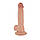 Тілесний реалістичний фалоімітатор великий, Ділдо на присосці з мошонкою(22 см), фото 5
