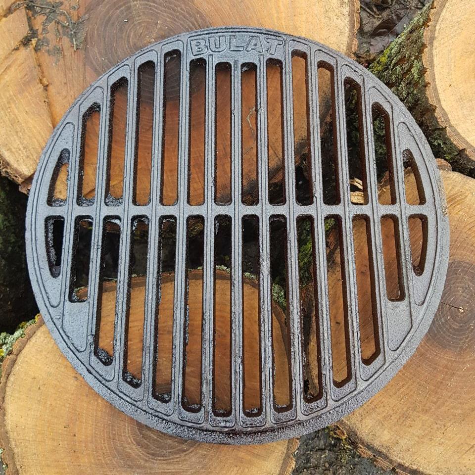 Чавунна решітка-гриль кругла, фото 1