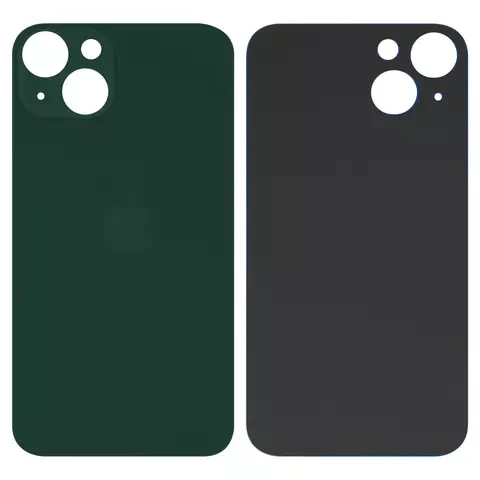Задня панель корпуса для iPhone 13, Зелена, не потрібно знімати скло камери, big hole, фото 1
