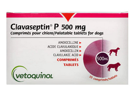 Vetoquinol Clavaseptin (Клавасептин) 500 мг 10 таблеток