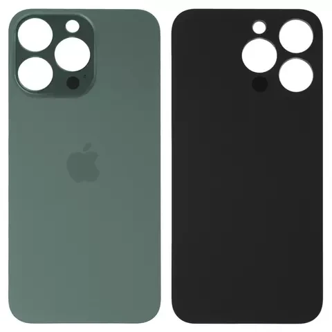 Задня панель корпусу для iPhone 13 Pro, зелена, не потрібно знімати скло камери, alpine Green, big hole, фото 1