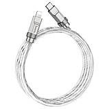 Кабель USB Hoco U113 Solid PD20W Silicone Type-C to Lightning Колір Золотий, фото 6