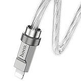 Кабель USB Hoco U113 Solid PD20W Silicone Type-C to Lightning Колір Золотий, фото 9