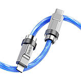 Кабель USB Hoco U113 Solid PD20W Silicone Type-C to Lightning Колір Золотий, фото 10