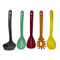 Хороший кухонний набір на підставці Magio MG-1123, Ергономічний кухонний набір із силікону KL-73