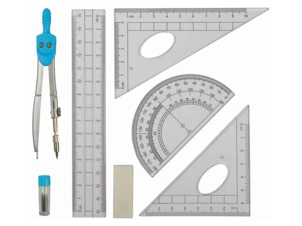 Готовальня 7 предметів, блакитна MX81402 ТМ MAXI BP