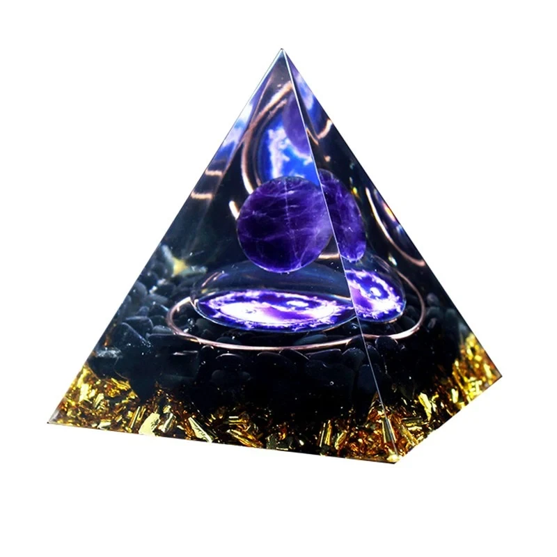 Кристал піраміди Всесвіту та світлодіодне підсвічування піраміди (продається окремо)., фото 1