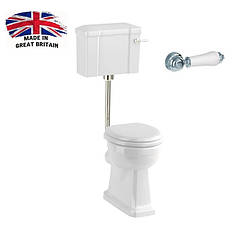 Унітаз з бачком 45 см на середній трубі Burlington P2 C3 soft-close