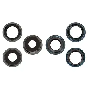 Скло камери для iPhone 13 Pro Max, Зелене, з рамкою, комплект 3 шт.