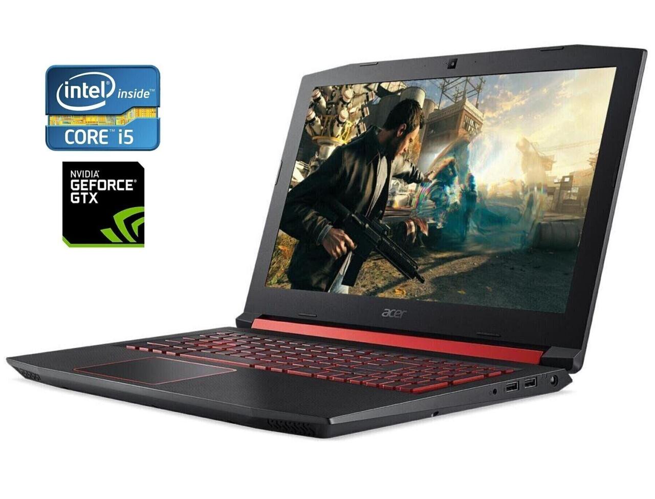 Ігровий ноутбук Б-клас Acer Nitro 5 AN515-53/ 15.6" 1920x1080/ i5-8300H/ 16GB RAM/ 128GB SSD+1000GB HDD/ GTX 1050 4GB
