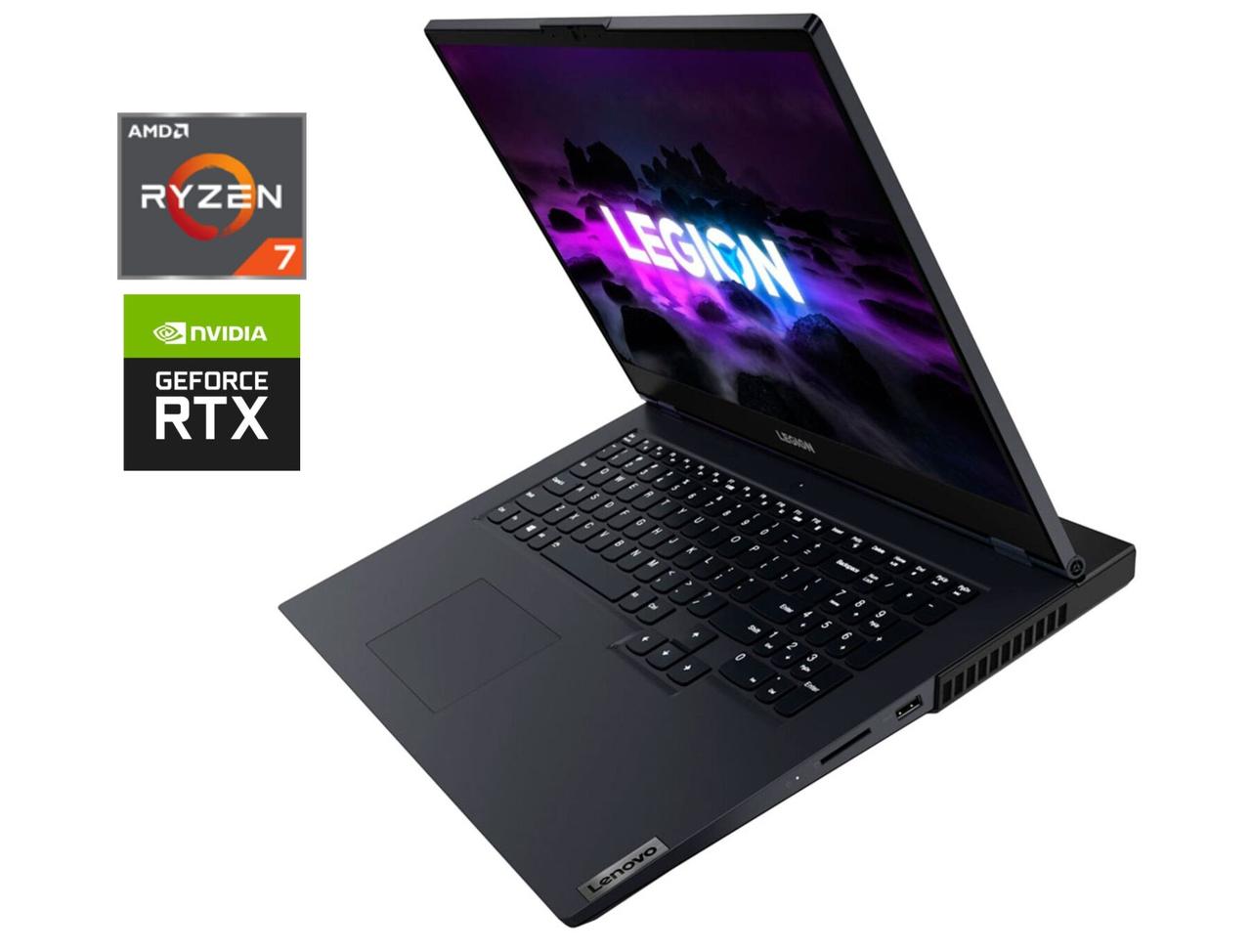 Ігровий ноутбук Lenovo Legion 5-17ACH6H/ 17.3" 1920x1080/ Ryzen 7 5800H/ 8GB RAM/ 512GB SSD/ RTX 3050 4GB