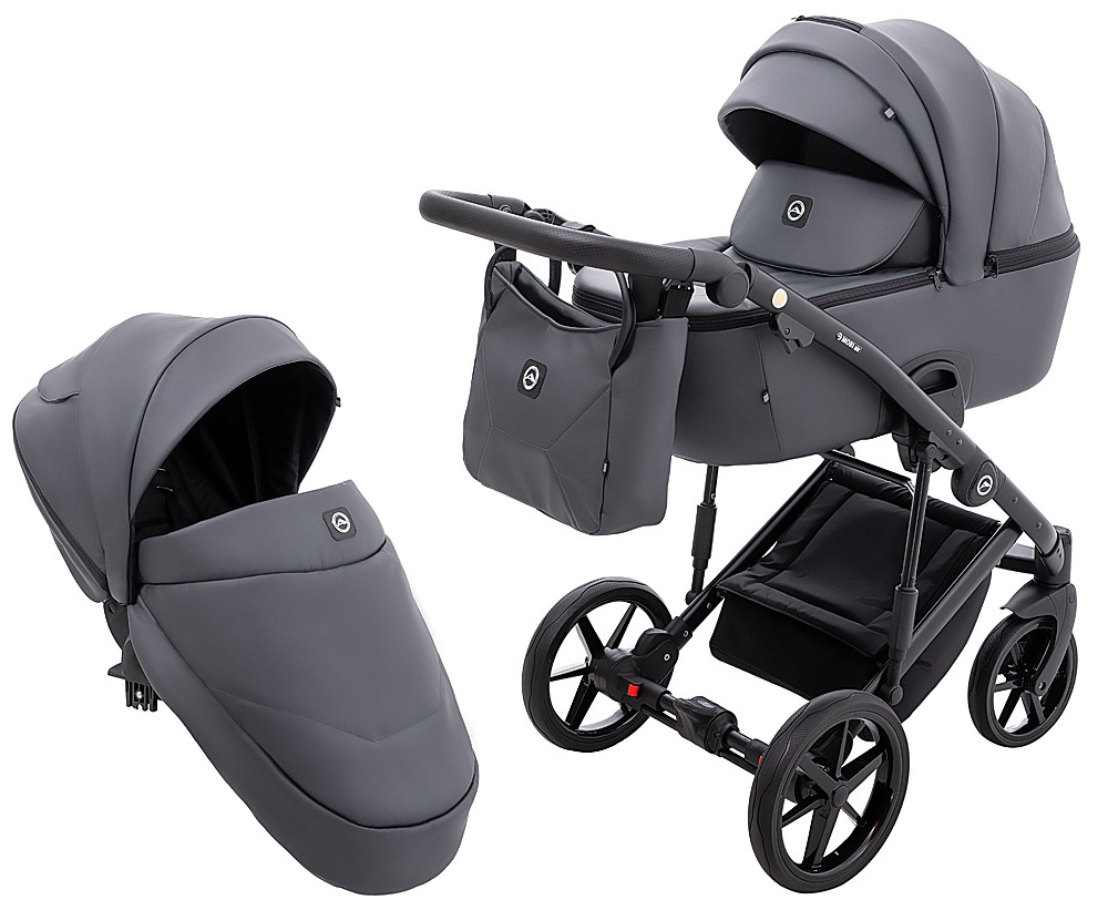 Коляска 2 в 1 Adamex Mobi Air Thermo New ECO SA-5 графіт
