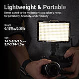 Лампа відеосвітло LED PT-F260B 26W LED260 color 3200-5600K, фото 3